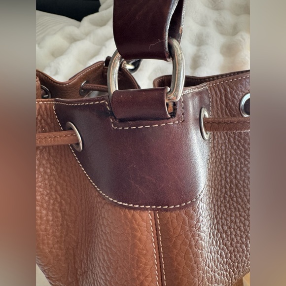 Dooney & Bourke Pebbled Leather Drawstring Bag - Picture 11 of 13